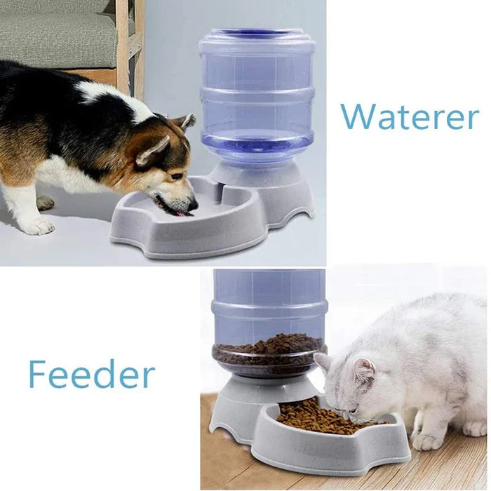 Automatic Dog Feeder Waterer High Capacity