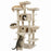 FOOWIN 173cm 68in Large Multi Level Cat Tree Tower Indoor Activity Center 2 Condos 3 Plush Perches Scratching Post Kitten Pet