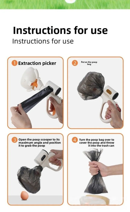 Portable Pet Poop Picker Dog Pooper Scooper Outdoor Walking Poop Shovel Waste Pick Picker Scoop Collect Puppy Cleaning Supplies