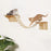 Cat Wall Climbing Shelves Wall-Mounted Furniture Set 2 Shelves with 1 Bridge Ladder for Indoor Cats Tree Tower Bed Accessories