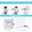 Repetsun Automatic Cat Feeder 3.5L Pet Feeder Dog Food Dispenser for Cats and Dogs with Stainless Steel Food Bowl, Visible Window and Memory Function,10 Voice Recorder,4 Meal Portion Control