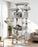 Large 74" Cat Tree with 3 Platforms, 2 Baskets, Condos, Scratching Posts for Indoor Cats