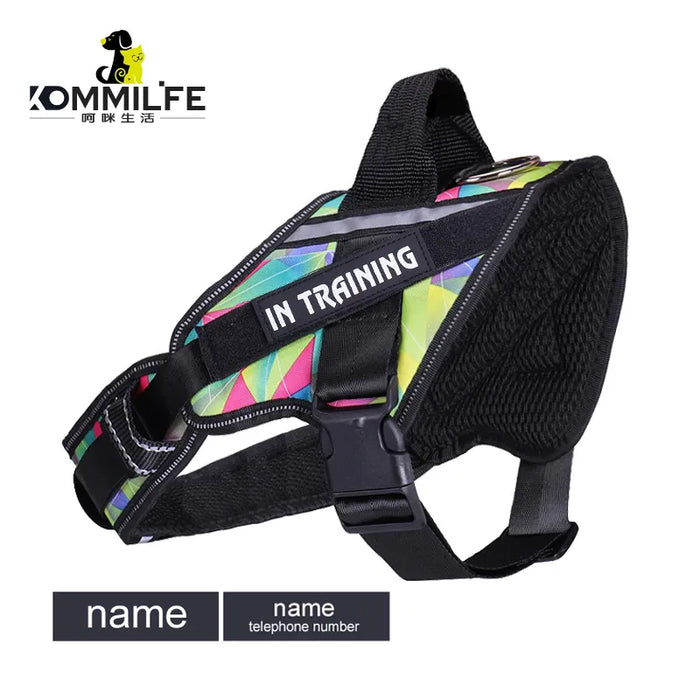KOMMILIFE Nylon Adjustable Dog No Pull Harness